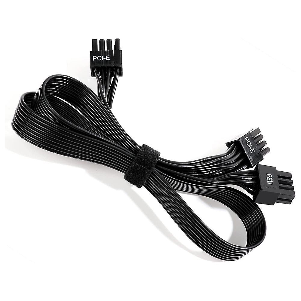 Psu Vga Male to Dual Pcie 8 (6+2) Pin Male Pcie Gpu Power Cable