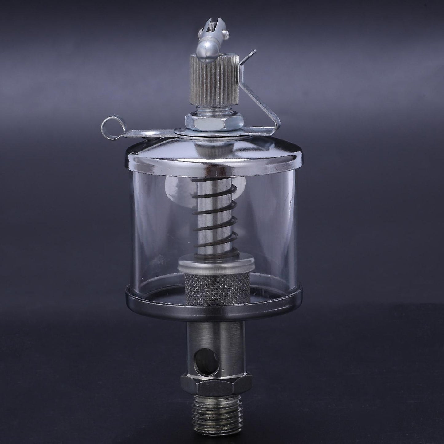50ml Engine Machine Lubricator Oil Drip Feed Oiler Clear+silver