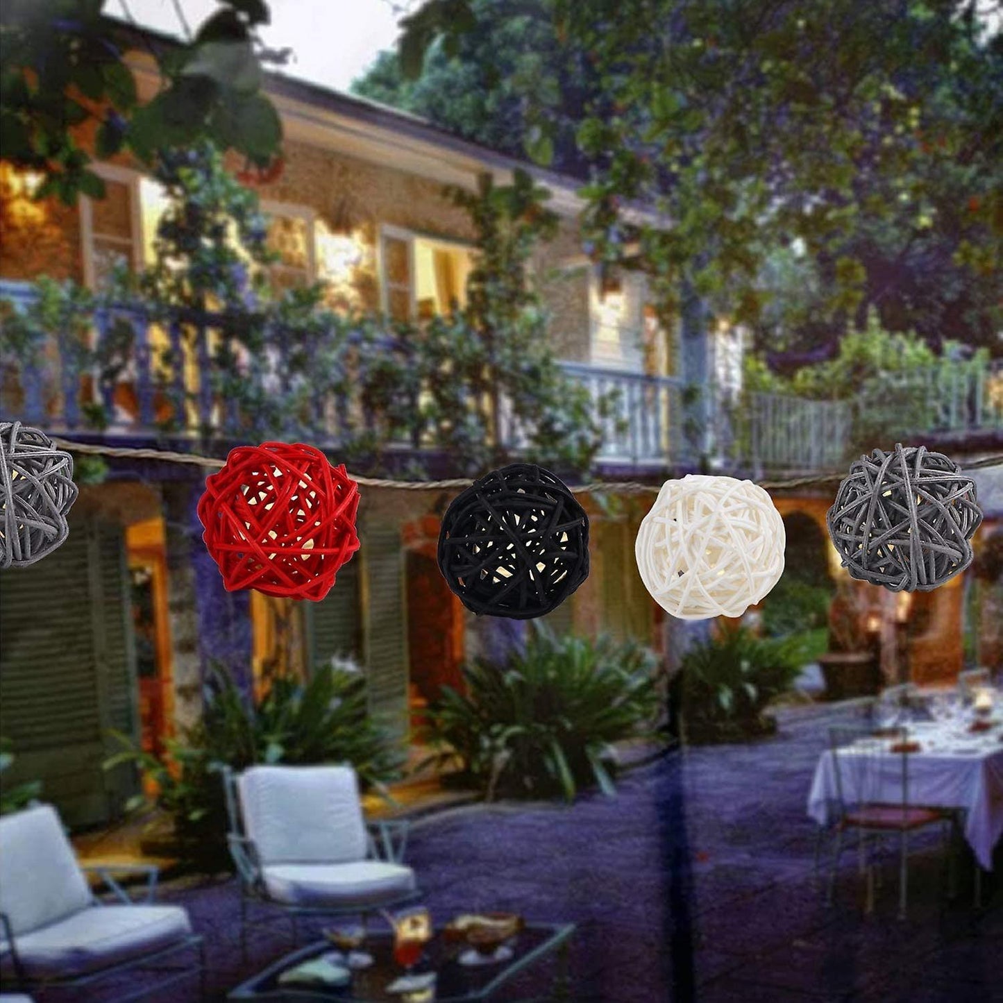 2 Inch Rattan Balls Decorative for Home Decor Diy Filler Ornament