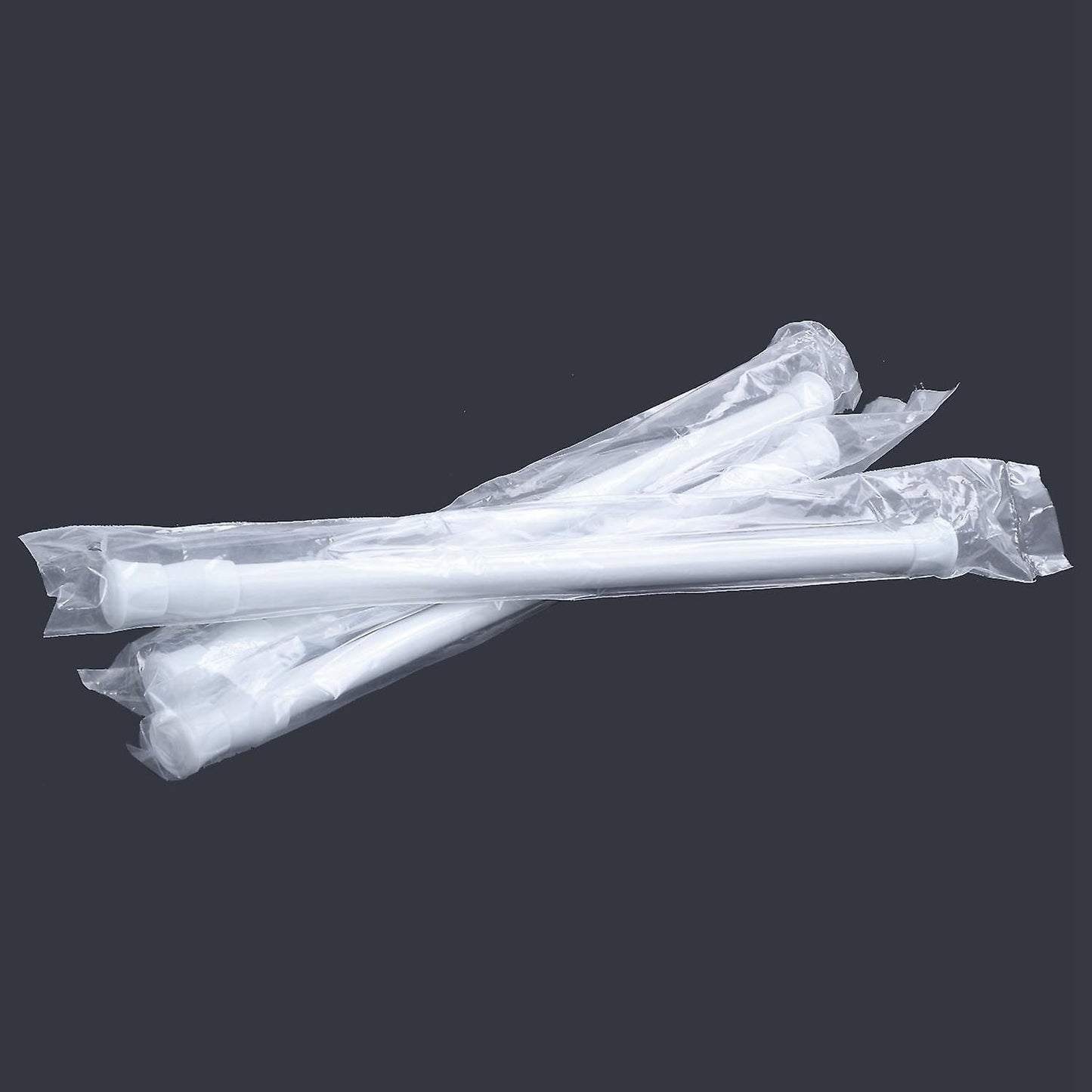 3 Pack Adjustable Small Tension Rod 11.8 Inch to 19.7 Inch, White