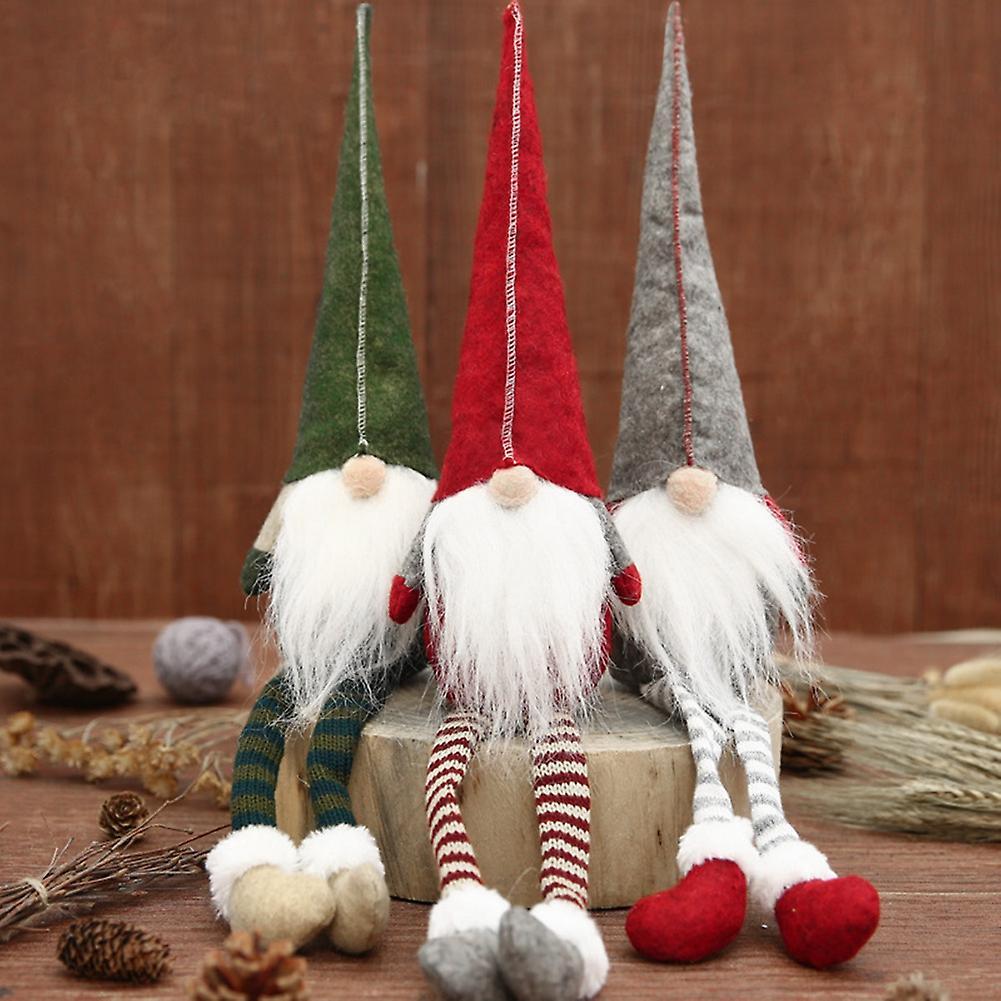 Christmas Long Legged Faceless Doll Elf Dwarf Perfect Holiday Gift C