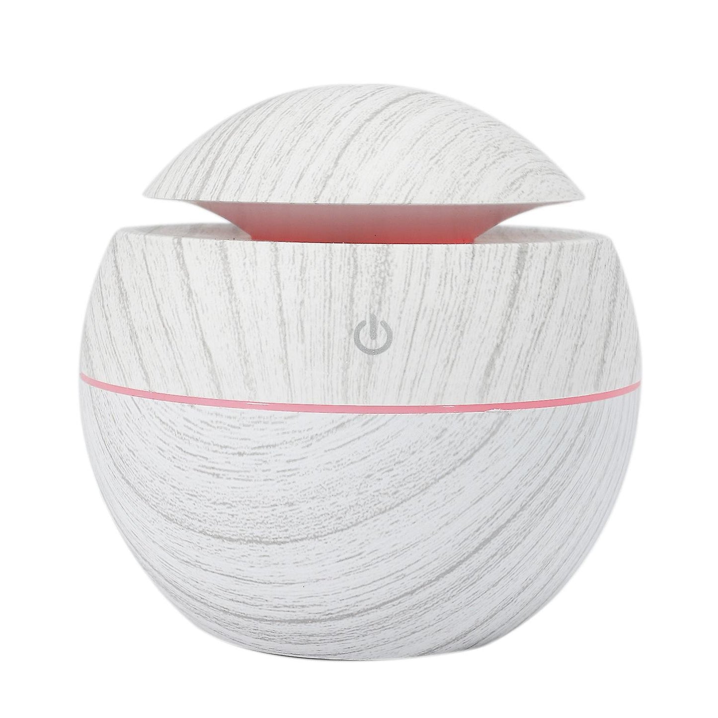 130ml Air Humidifier Usb Charge White Wood Grain with 7 Color Light