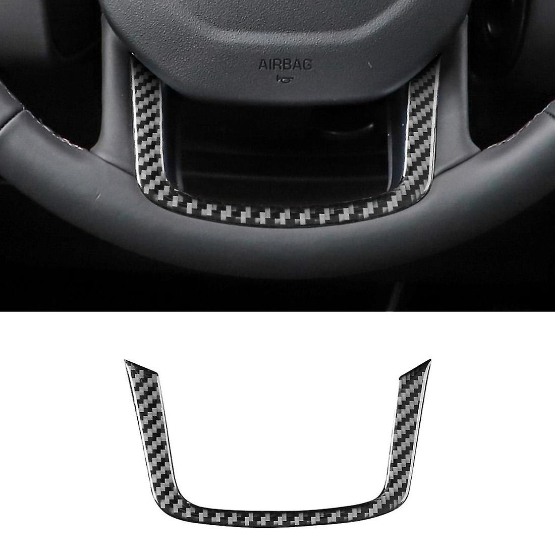 Carbon Fiber Car Steering Wheel Cover Stickers Trim for Land Rover