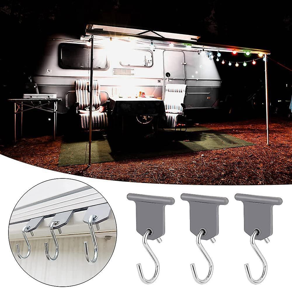 8pcs Camping Awning Hooks Rv Awning Hangers Hooks Rv Light Hangers
