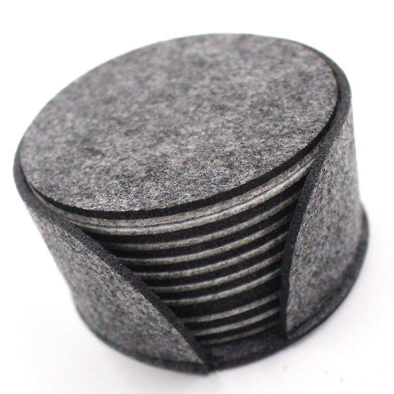 Glass Coaster, Round Coaster, with Beverage Box, Bar, Cup 10-pc Set