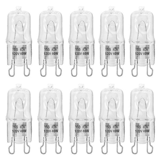 10 Pack Clear Lense Q40/g9/fr/120v G9 40w 120volt T4 Halogen Light