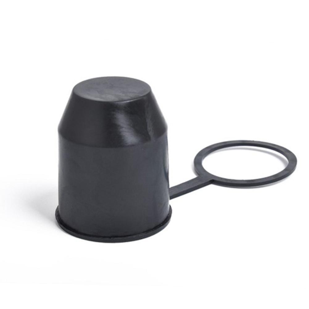 Black Tow Bar Ball Push-in Type Cover Cap Car Hitch Towball Trailer