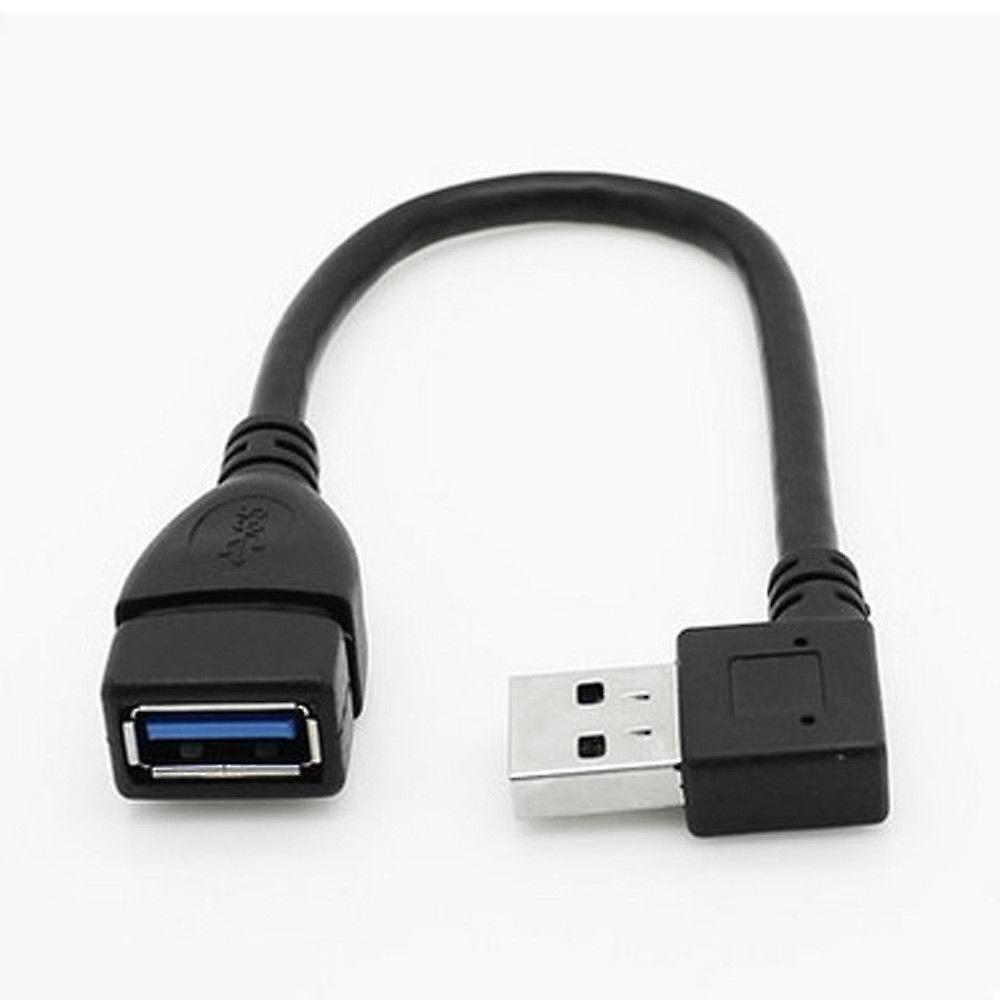 Usb 3.0 Angle 90 Degree Extension Cable Male to Female Adapter Right