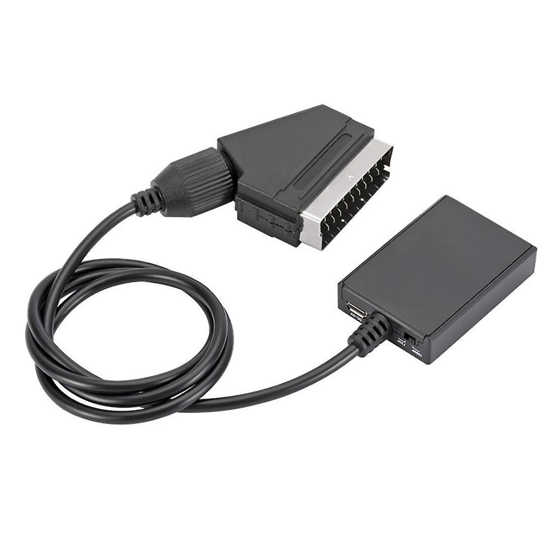 1080p Scart to Hd Audio and Video Cable Box Adapter Video Conversion