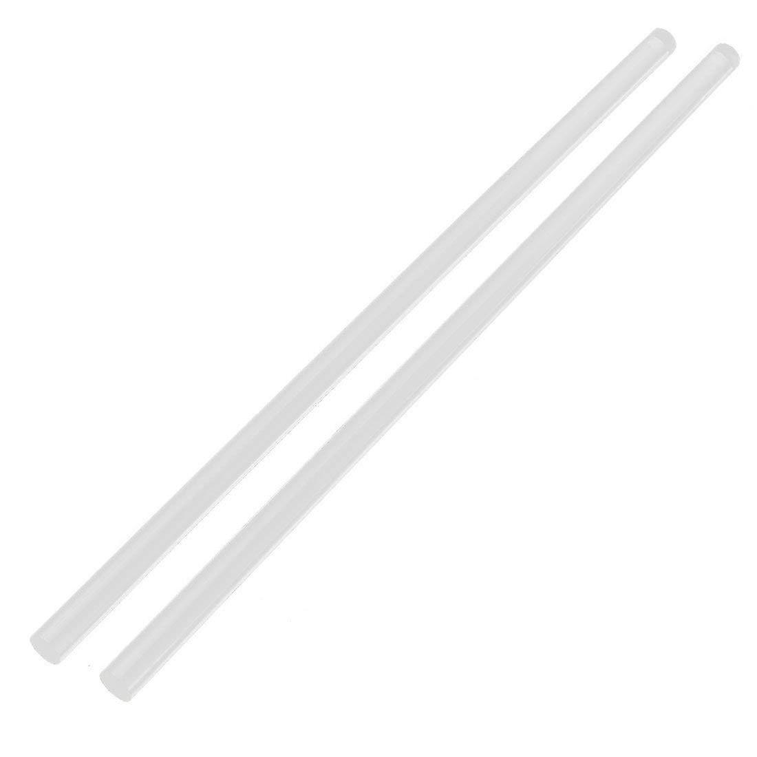 3mmx250mm Round Shape Solid Acrylic Rod Pmma Extruded Bar Clear 2pcs