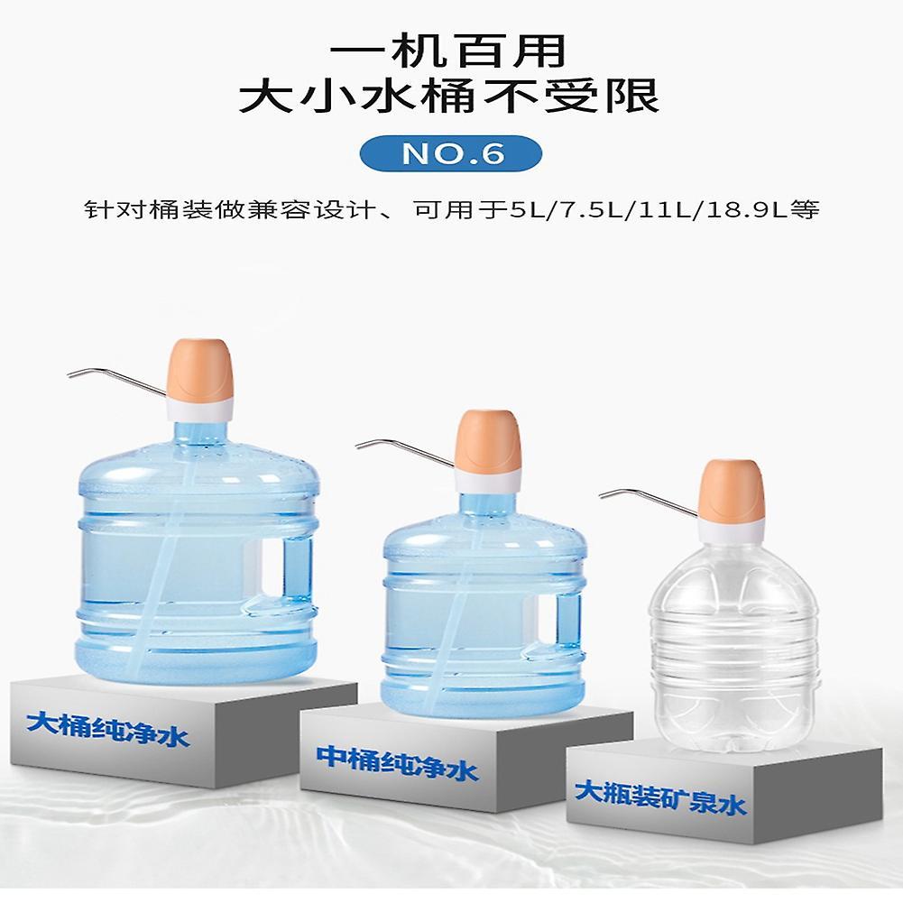 Electric Water Bottle Pump Usb Water Dispenser Pump for Camping(blue)