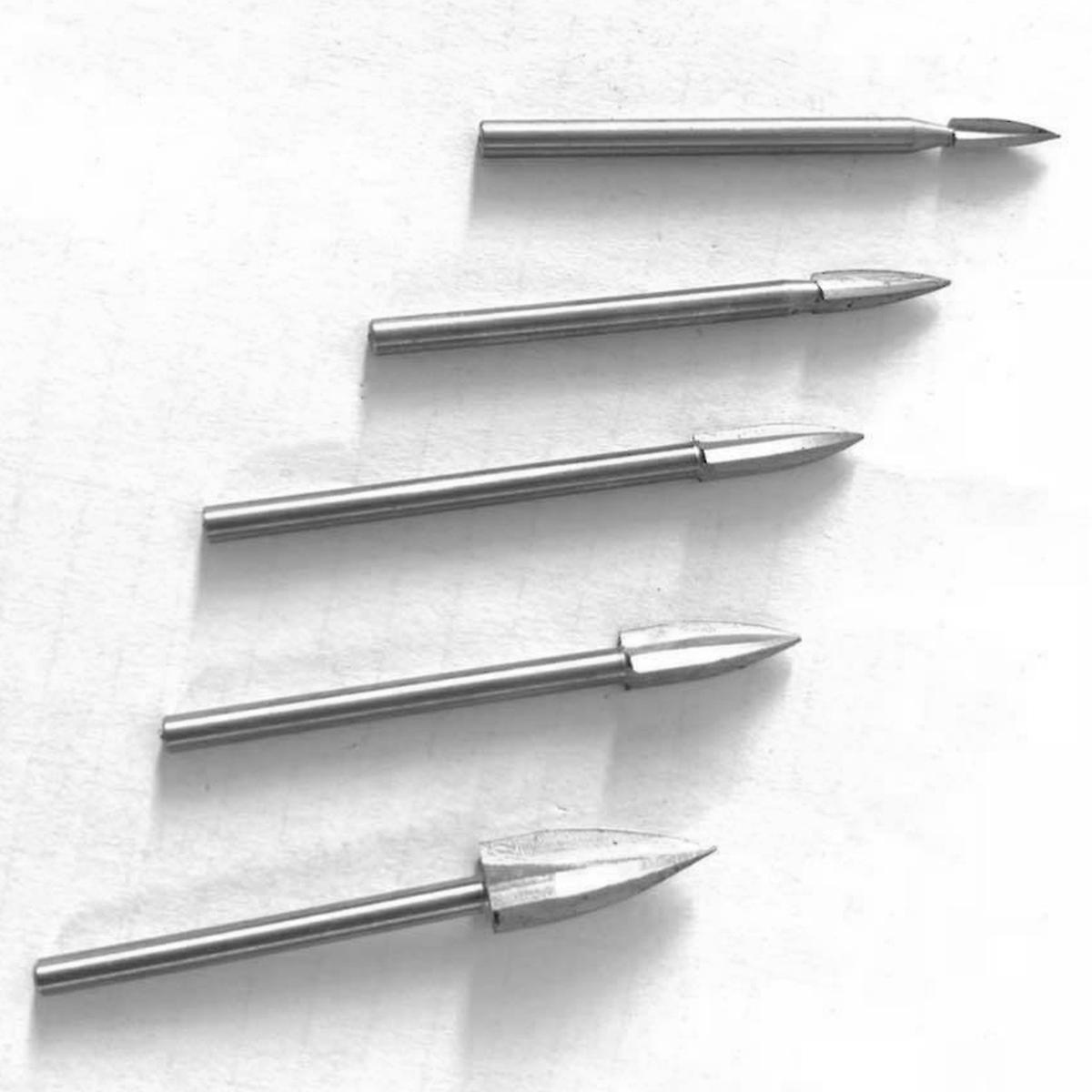 5pcs Woodcarving High-speed Steel Engraving Drill Bit Set