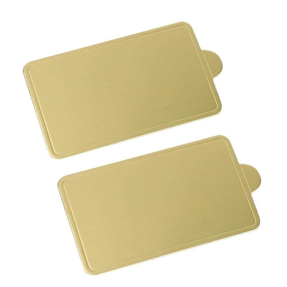 100 Slices Of Mousse Bottom Pad Cake Spacer 90x50mm Rectangular Tray