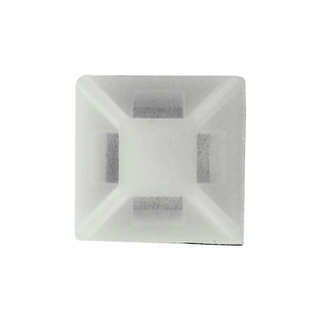 Self-adhesive Plastic Wire Bundle Holder 3mm Cable Tie Mount Base 100pcs