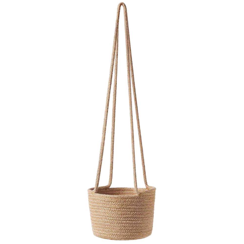 Hanging Rope Planter Baskets with Long Hanging Rope, Hand Woven
