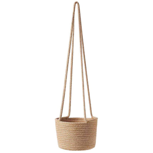 Hanging Rope Planter Baskets with Long Hanging Rope, Hand Woven