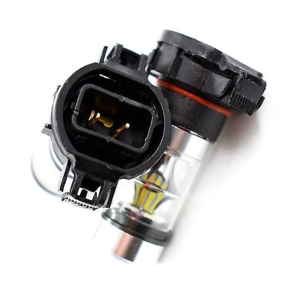 2x 5202 H16 Ps24w High Power 100w 6000k Super White Led Fog Bulb