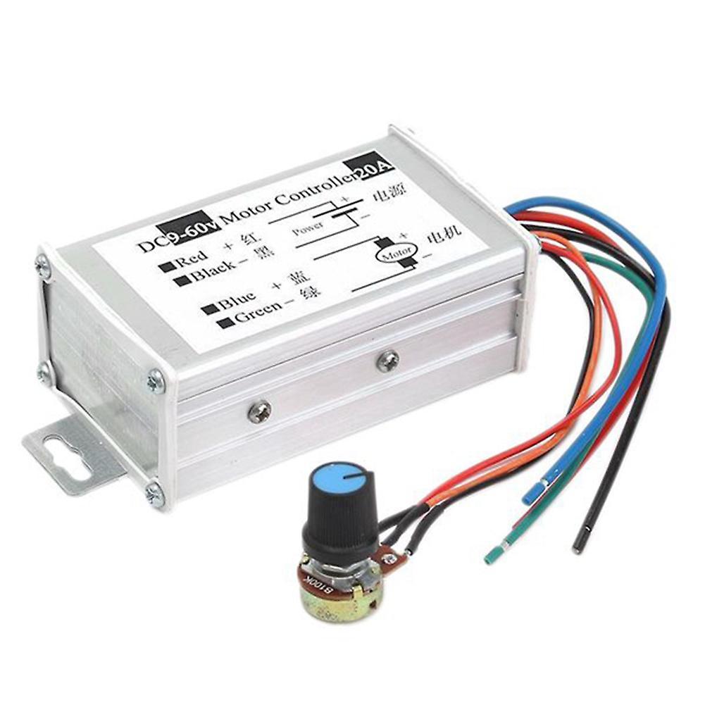 Dc9v 12v 24v 48v 60v 20a Pwm Motor Speed Controller 0-1200w