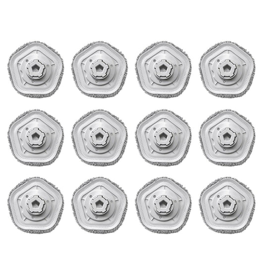 12pcs Washable Mop Pad Cloth for Xiaomi Dreame W10/ W10 Pro