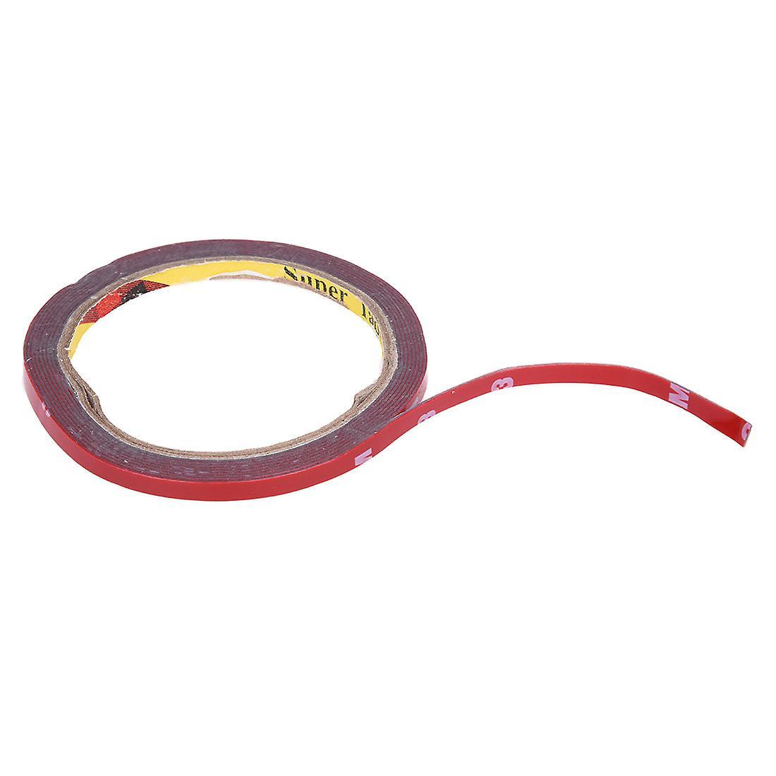 3m Strong Permanent Double Sided Foam Tape Roll, Red 6mm X 3 Meters