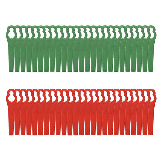 100 Pcs 8.3cm Plastic Trimmer Blades for Bosch Einhell Lawn Mower