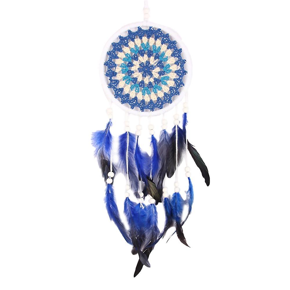 Blue Creative Hand Hook Disc Dream Catcher Pendant