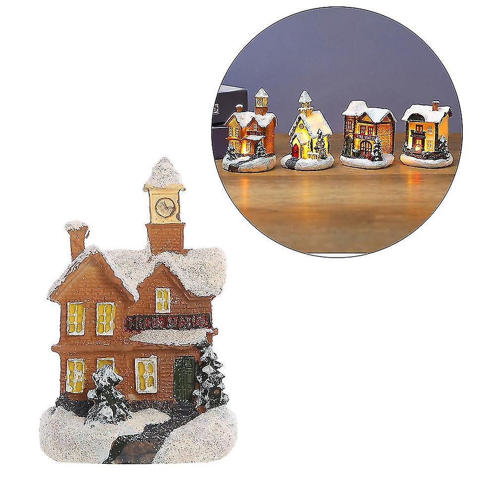 Christmas Luminous Small House Led Warm Lights European-style A