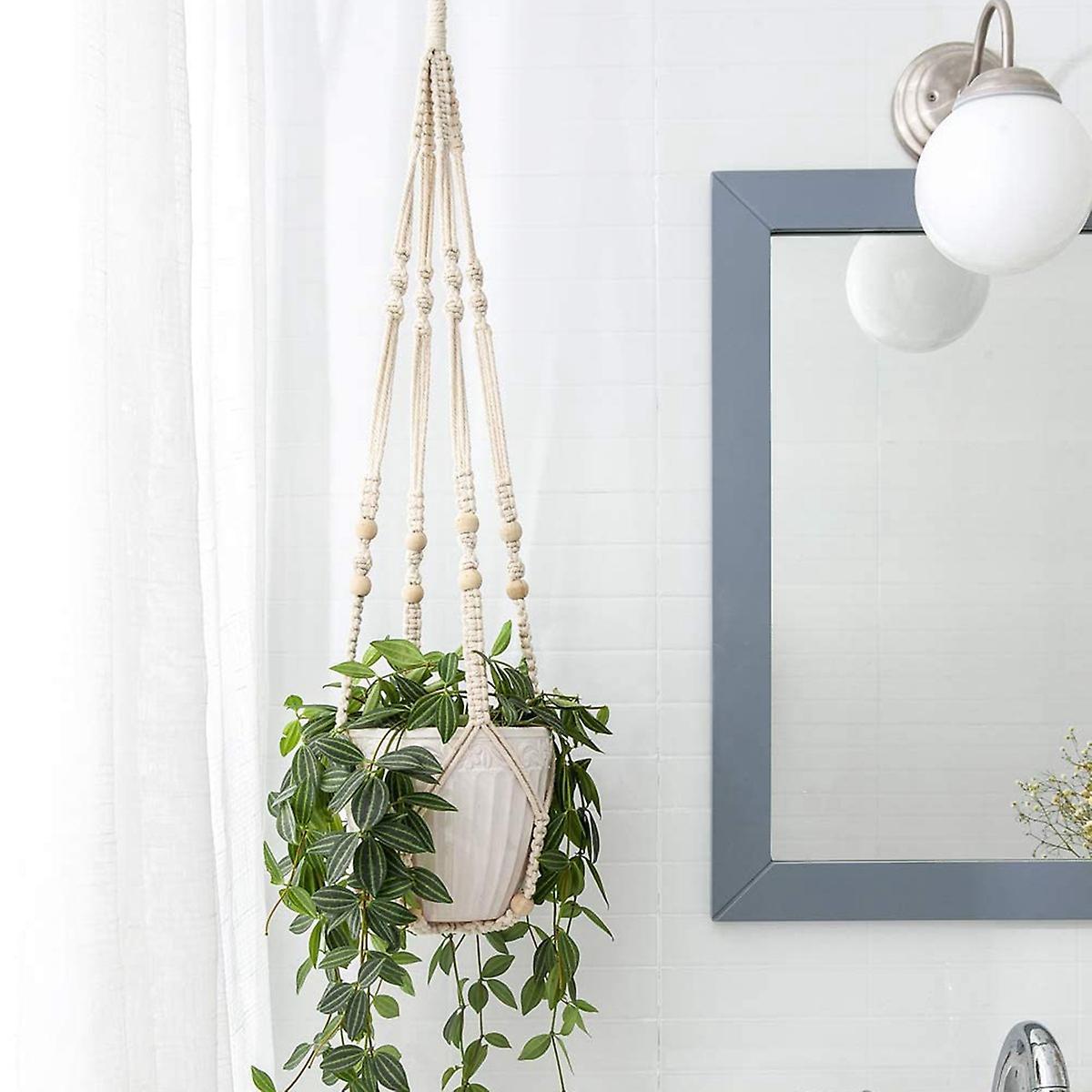 Plant Hook Indoor Hanging Flowerpot Basket Black