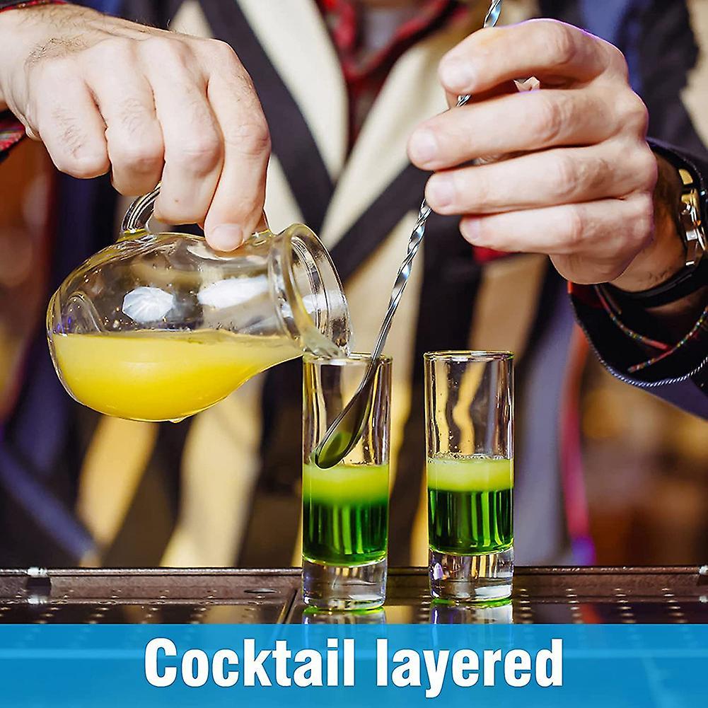 10 Pack Mixing Spoons,10 Inch Stainless Steel Cocktail Stirrer