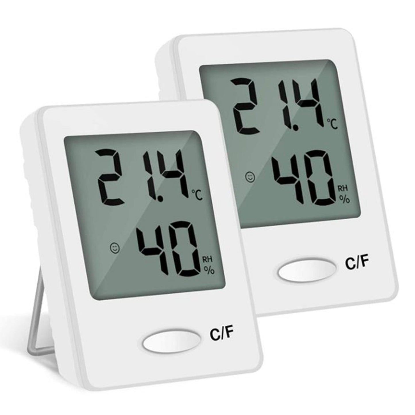 2 Pieces Of Mini Lcd Digital Thermometer Office Indoor Hygrometer
