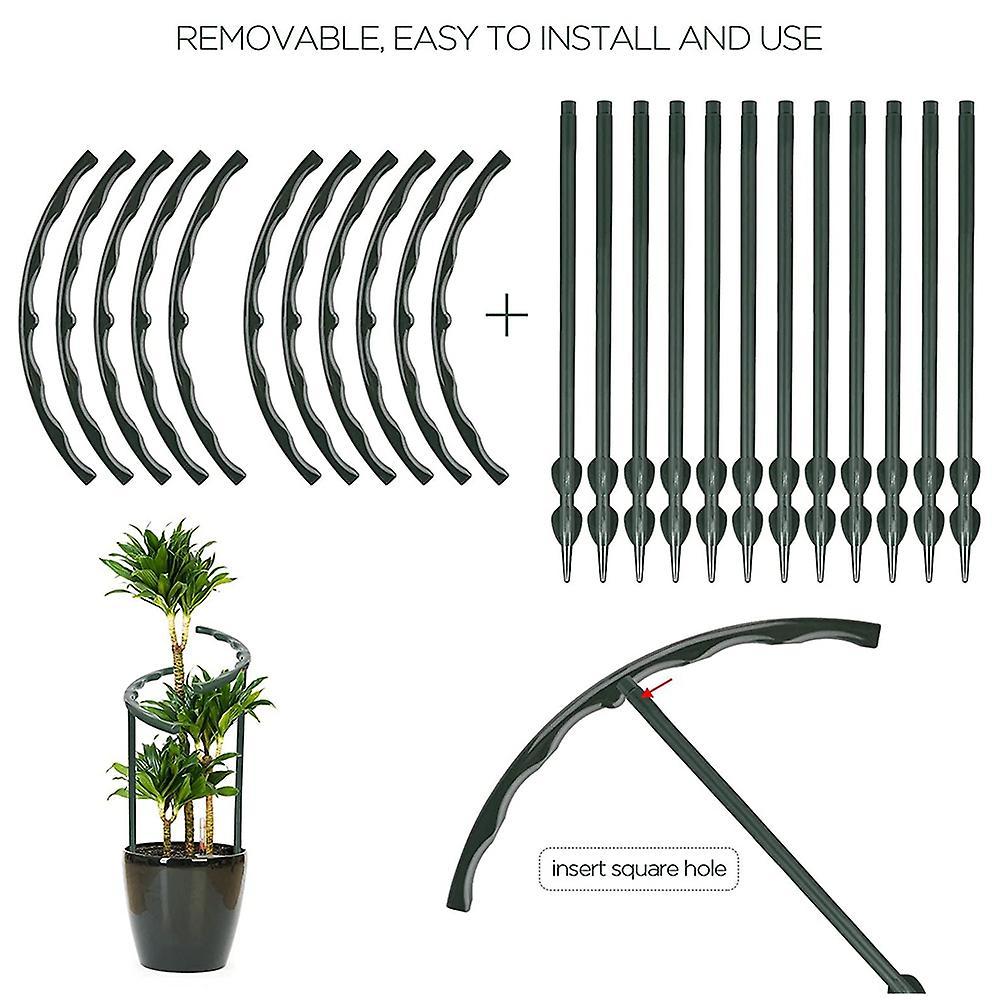 Pack Of 12 Plant Support Stake Garden Flower Support