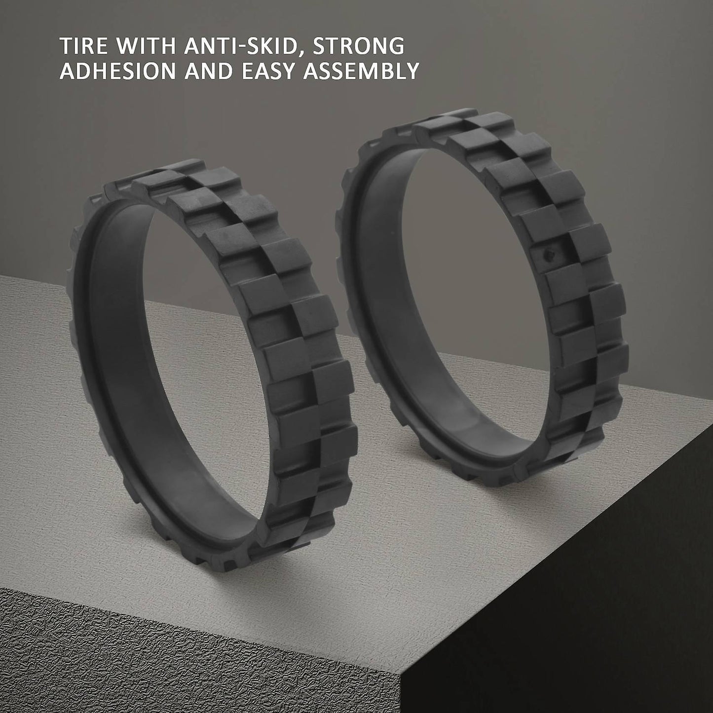 2pcs Tires for Irobot Roomba Wheels Series 500, 600, 700, 800 and 900