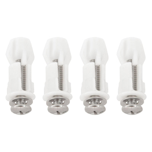 Toilet Seat Hinges Screws Wc Hole Fixing Easy Installation 8 Pack