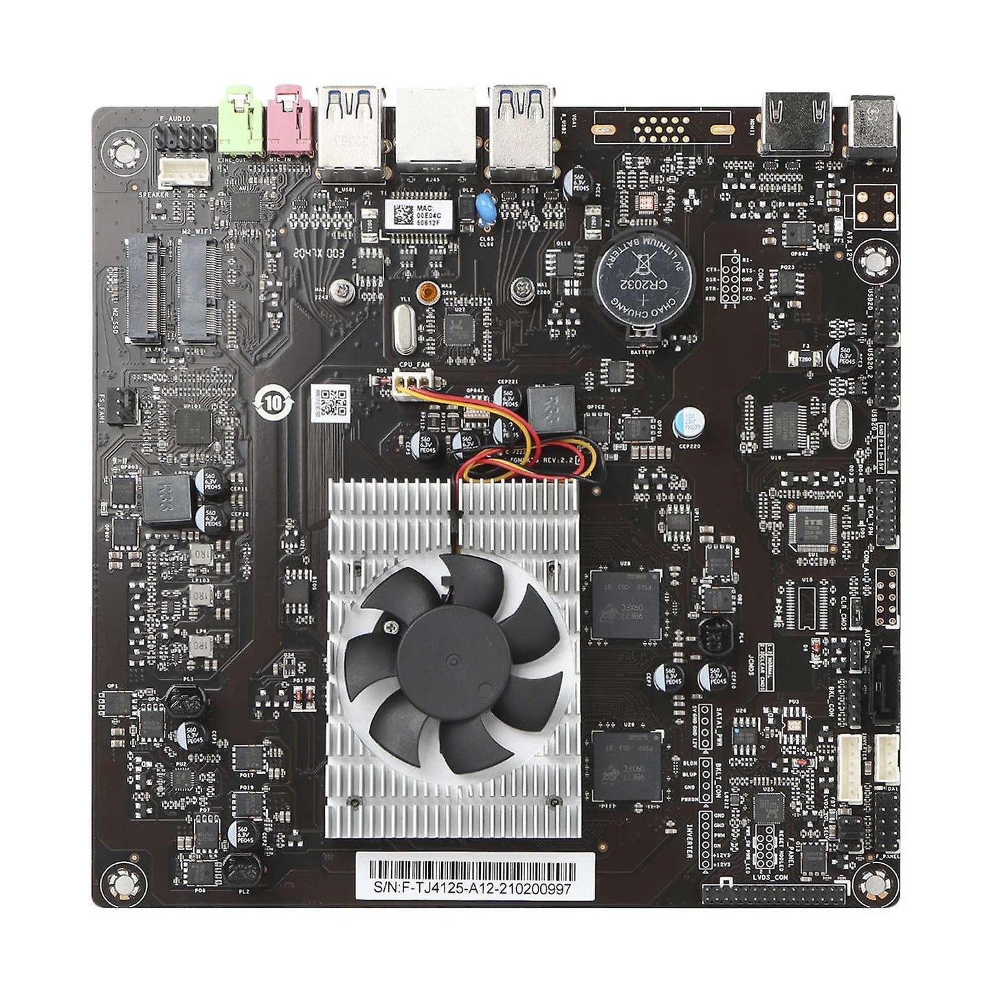 J4125 Embedded Industrial Control Motherboard Quad-core Four-thread