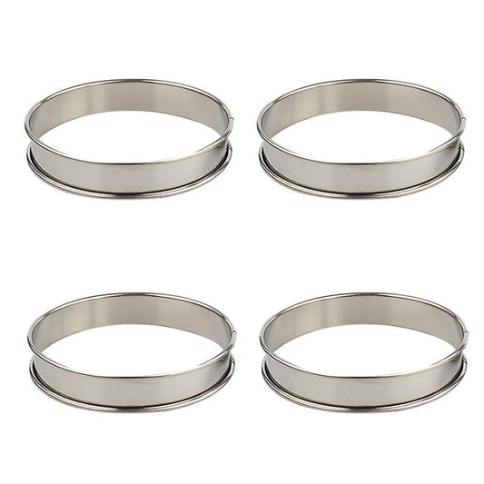 Double Rolled Tart Rings Round Muffin Rings Metal Crumpet Rings Molds