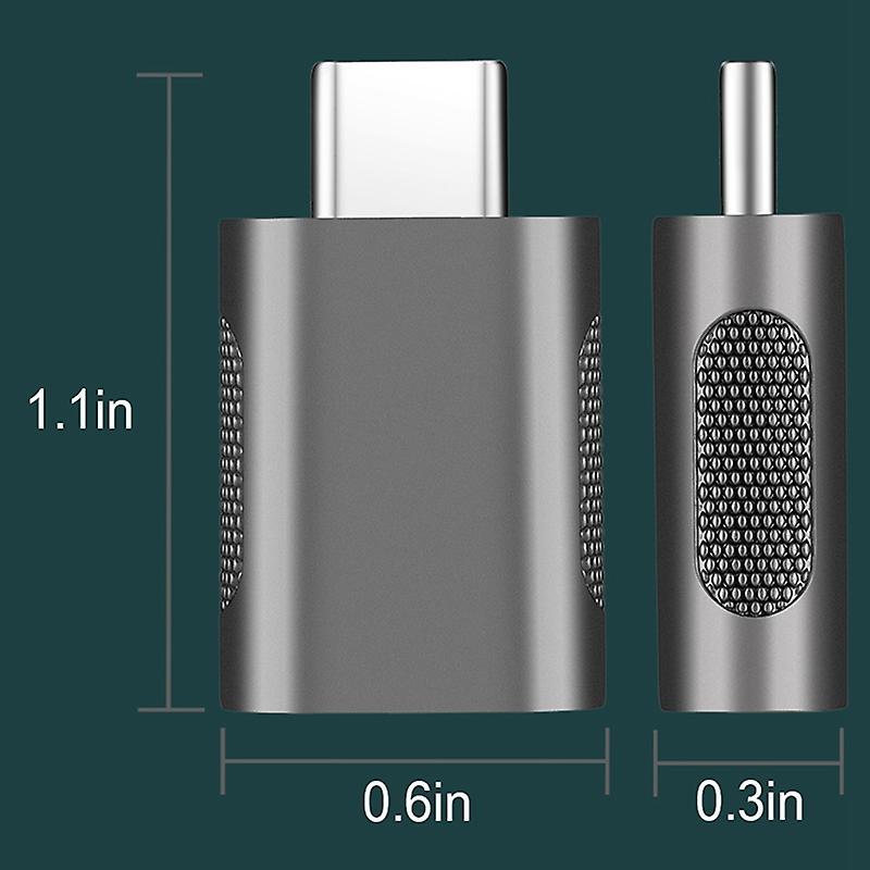 Usb C to Usb Adapter 2 Pack for Macbook Type-c Devices(silver)