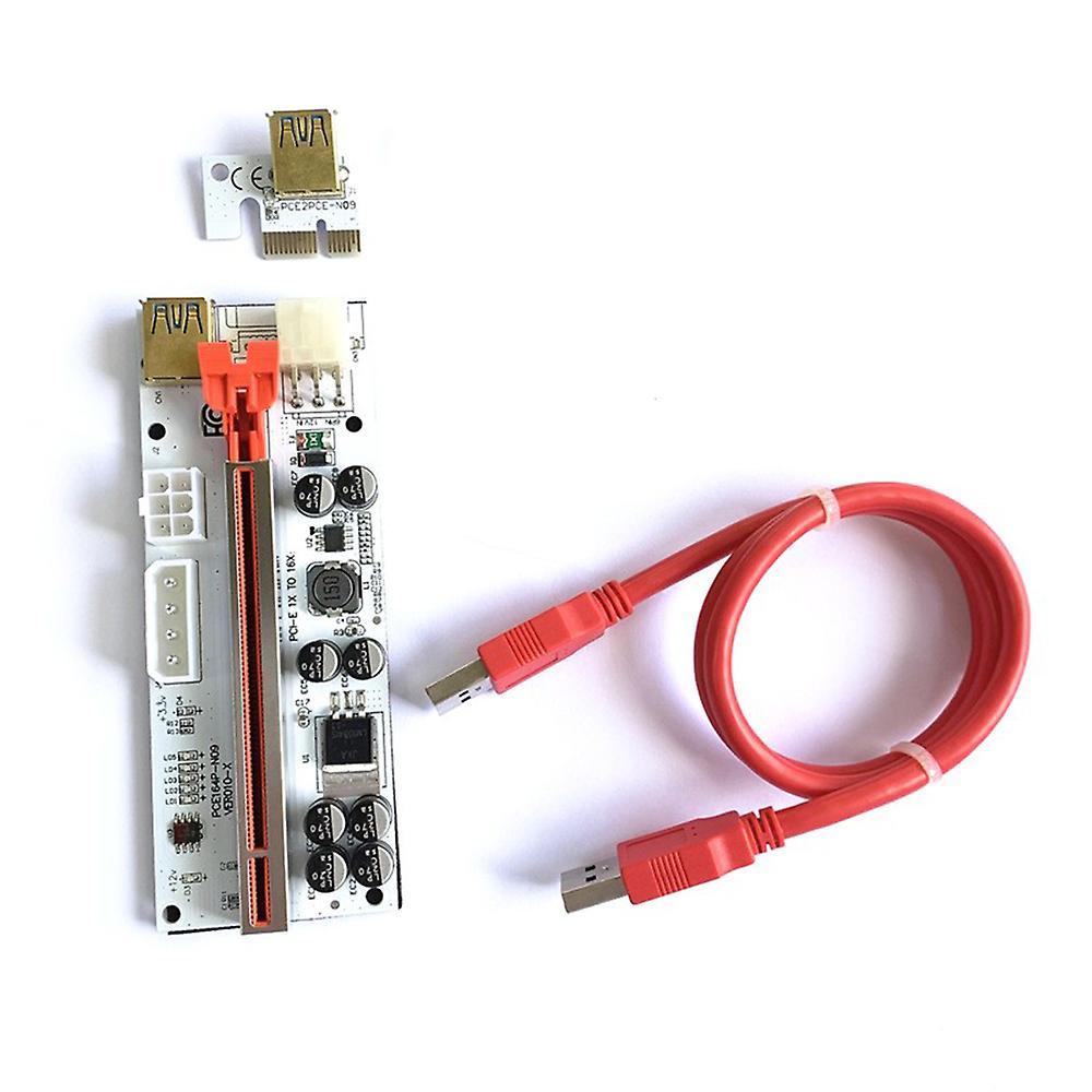 1 Set Usb 3.0 Pci-e Riser Card Ver010-x for Video Card X16 Mining, A