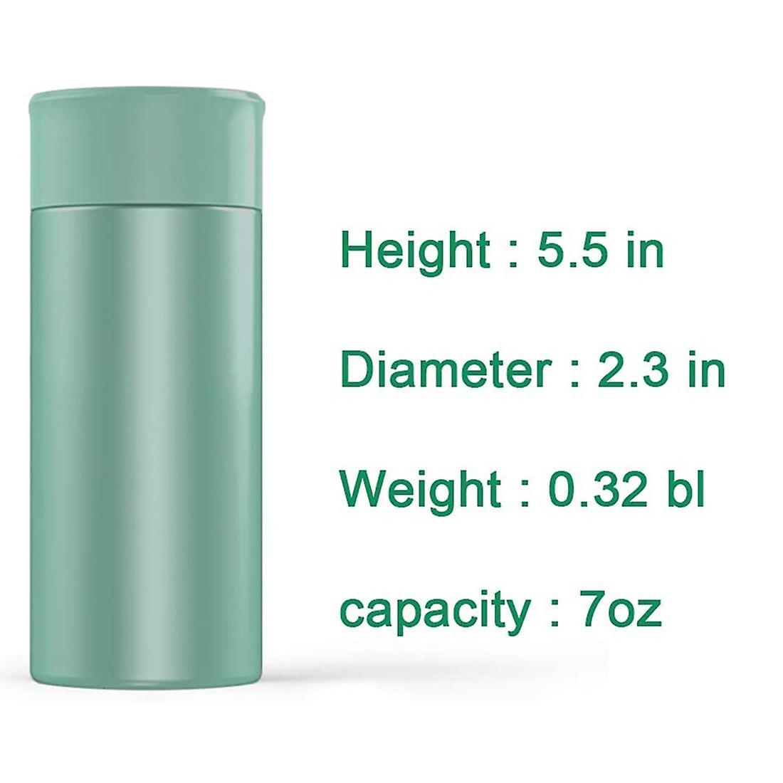 Cute Water Bottle-insulated Vacuum Vial-leakproof & Anti-spill,green