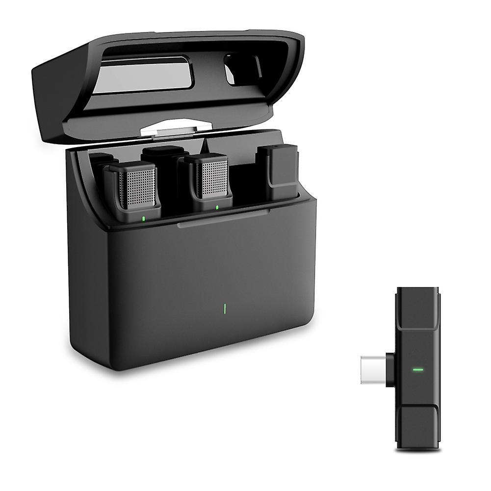 Wireless Lavalier Microphone Charging Base for Android Phone Type C-b