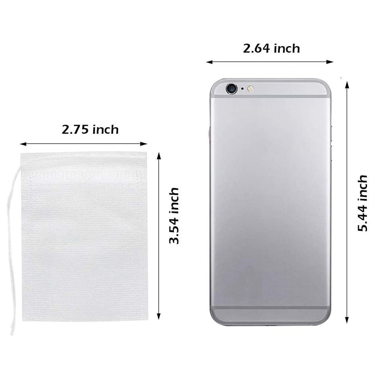 100 Pieces Of Disposable Tea Bag Filter Bag, Sealed with Rope