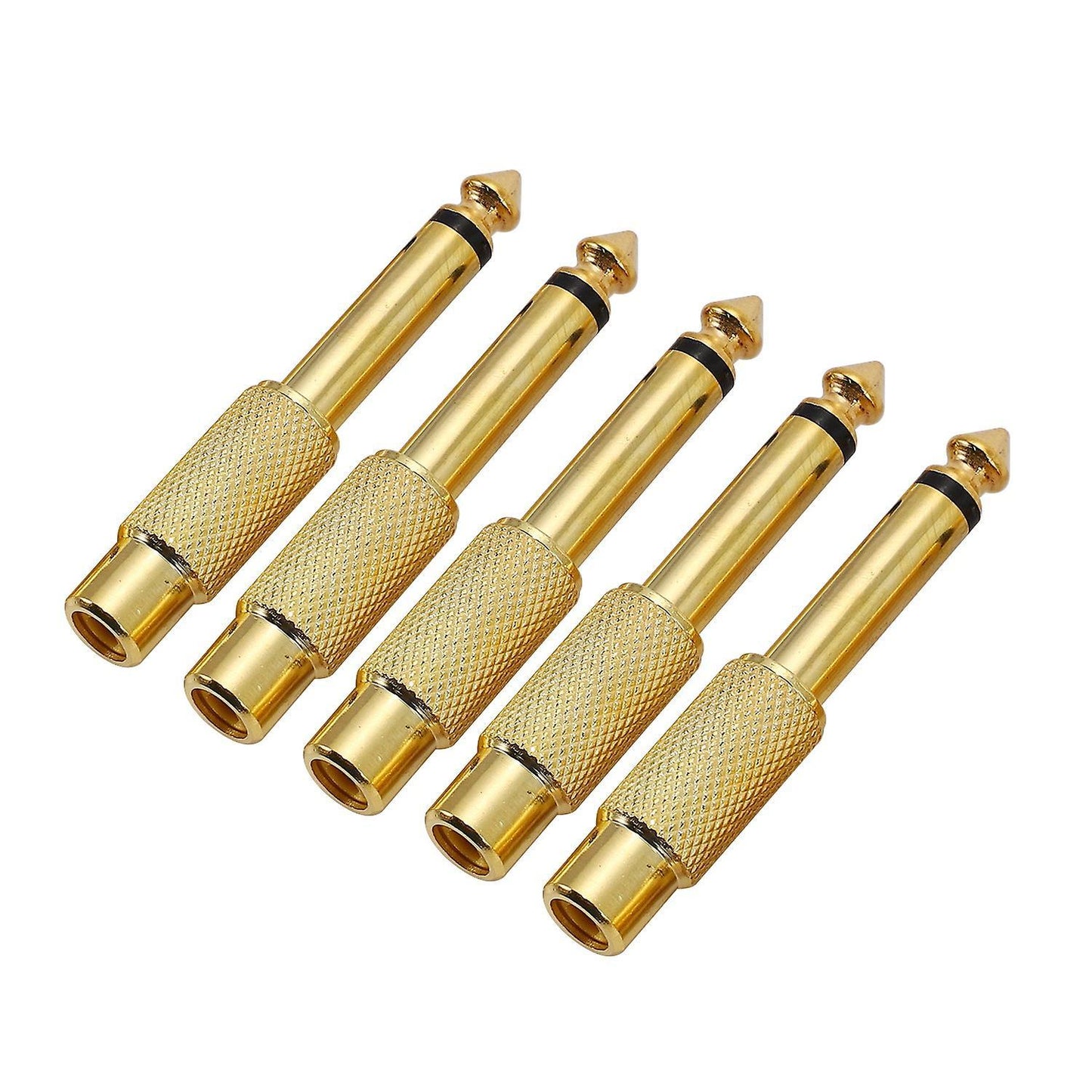 5x Gold Plated 6.35mm 1/4 Inch Male Mono Plug 6.5mm Jack Audio Plug