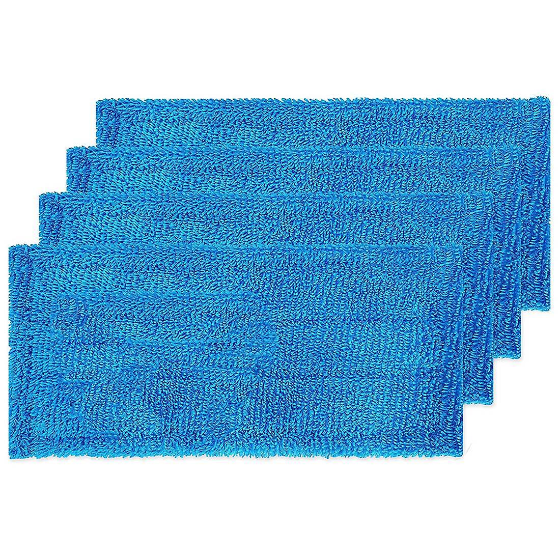 4 Reusable Microfiber Mop Pads Compatible with Swiffer Sweepers