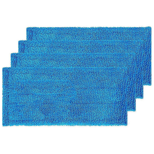 4 Reusable Microfiber Mop Pads Compatible with Swiffer Sweepers