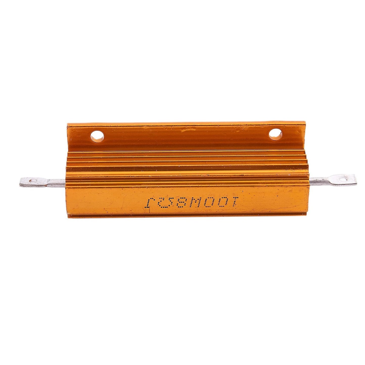 2x Gold Aluminum Clad Power Resistor Resistance 100w, 8 Ohm 8r