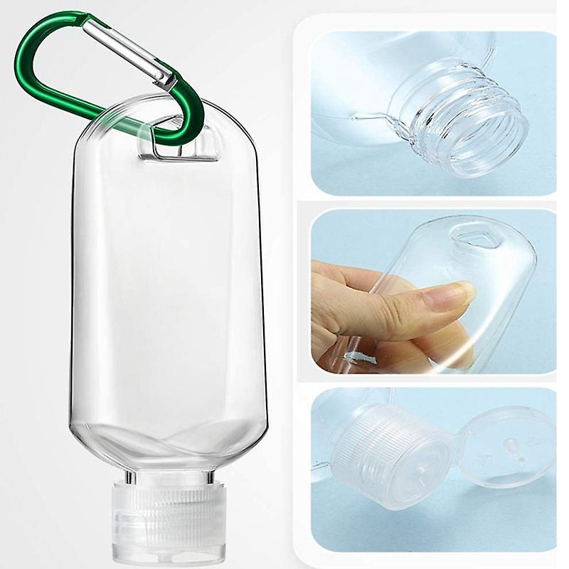 10pc 50ml Portable Hand Sanitizers Bottles Press Bottles Dispensers