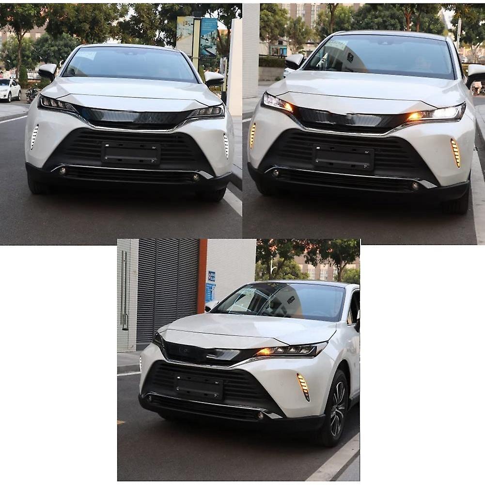 1 Set Car Led Daytime Running Light for Toyota Harrier,yellow Light