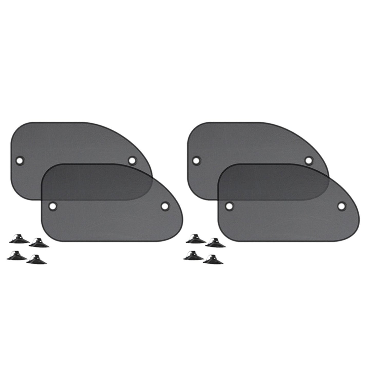 2pcs 25.59x14.96 Inch Car Sun Shade for Side Window with Suction Cups