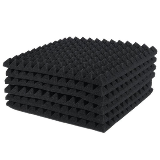 6 Pcs Acoustic Panels Foam Board Studio Sound-absorbing Wedge Tiles