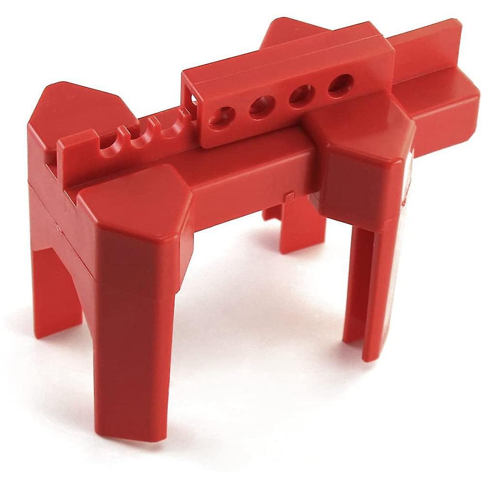 Small Ball Valve Lockout, for 1/2 Inch - 2-1/2 Inch Od Pipe, Red