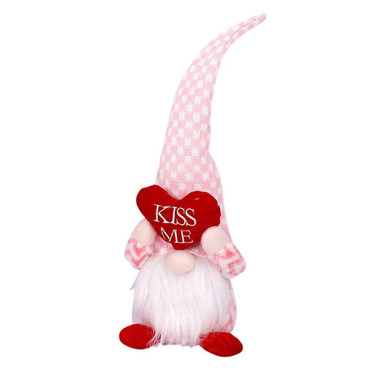 Valentines Day Gnomes Love Faceless Doll Ornament, Home Decor-a